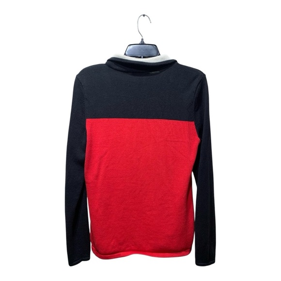 Women’s Lauren RL Color Block 1/4 Zip Neck Sweatet - Picture 2 of 4